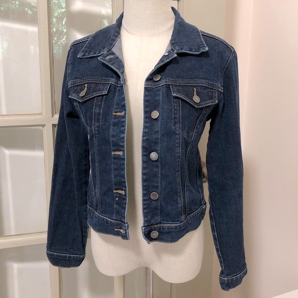 Jeans Denim Jacket Y2k Dark Stretch 